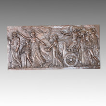 Mitologia Estátua Relief / Relievo Apollo Bronze Escultura TPE-451A / B